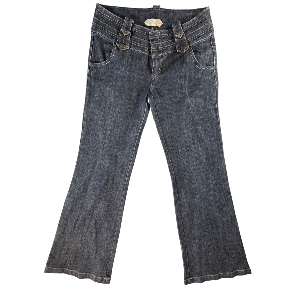 Boom Boom Jeans Womens Dark Wash Bootcut Flare Denim Pants Size 9